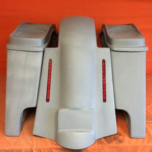 Load image into Gallery viewer, Harley Davidson 4" Extended Stretched Saddlebags Dual 6 x 9 Speaker Lids &amp; LED Replacement Fender 89 - 08