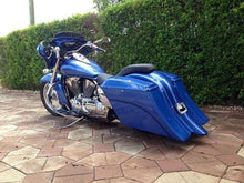 Load image into Gallery viewer, Honda VTX 1800 / 1300 6&quot; Extended Stretched Out &amp; Down Bags Rear Fender Right Side Cut Out Onlly - No lids