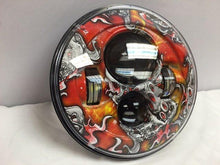 Load image into Gallery viewer, 7&quot; DAYMAKER Replacement Orange Gamble Design Projector HID LED Light Bulb Headlight Motorcycle Harley