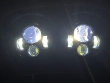 Load image into Gallery viewer, DUAL 7&quot; DAYMAKER 2014  HID LED Replacement ROAD GLIDE Black Light Bulb Headlight Motorcycle Harley Bezel