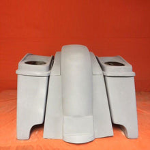 Load image into Gallery viewer, Honda VTX 1300 / 1800 4&quot; Extended Stretched Saddlebags Rear Fender Dual Cut Outs Dual 6 X 9 Speaker Lids
