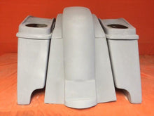 Load image into Gallery viewer, Honda VTX 1300 / 1800 4&quot; Extended Stretched Saddlebags Rear Fender Dual Cut Outs Dual 6 X 9 Speaker Lids