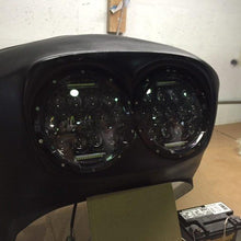 Load image into Gallery viewer, DUAL 7&quot; DAYMAKER 2014  75 WATT LED Replacement ROAD GLIDE Black Light Bulb Headlight Motorcycle Harley Bezel