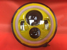 Load image into Gallery viewer, 7&quot; DAYMAKER Replacement YELLOW With YELLOW Halo Projector HID LED Light Bulb Headlight Motorcycle Harley