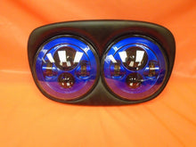 Load image into Gallery viewer, DUAL 7&quot; BLUE DAYMAKER LED ROAD GLIDE Light Bulb Headlight Motorcycle Harley Bezel