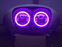 Load image into Gallery viewer, DUAL 7&quot; DAYMAKER PINK HALO LED Replacement ROAD GLIDE Chrome Light Bulb Headlight Motorcycle Harley Bezel