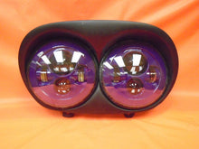 Load image into Gallery viewer, DUAL 7&quot; PURPLE DAYMAKER 2014  LED ROAD GLIDE Light Bulb Headlight Harley Bezel