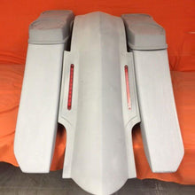 Load image into Gallery viewer, Harley Davidson 6&quot; Trendsetter Extended Saddlebag LED Fender Kit - No Cut Outs Dual 6.5&quot; Speaker Lids / 2014