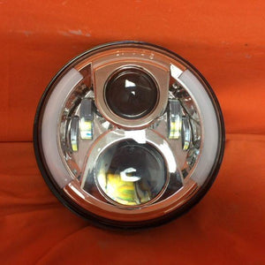 7" DAYMAKER 2014  Touring Softail Halo Chrome LED Light Bulb Headlight Motorcycle Harley Road King Street Glide Softail Harness