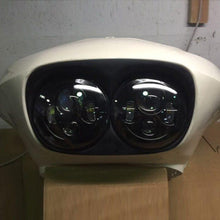 Load image into Gallery viewer, DUAL 7&quot; DAYMAKER HID LED Replacement ROAD GLIDE Black Light Bulb Headlight Motorcycle Harley Bezel