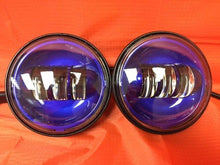 Load image into Gallery viewer, 4.5&quot; Auxiliary DAYMAKER BLUE Spot Passing HID LED Fog Lights Bulb Motorcycle Harley AUX PAIR 4-1/2&quot;