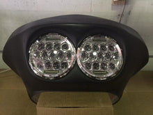 Load image into Gallery viewer, DUAL 7&quot; DAYMAKER 2014  75 WATT LED Replacement ROAD GLIDE Chrome Light Bulb Headlight Harley Bezel