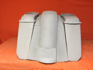 Honda VTX 1300 / 1800 5" Extended Stretched Saddlebags Rear Fender No Cut Outs 6 X 9 Speaker Lids
