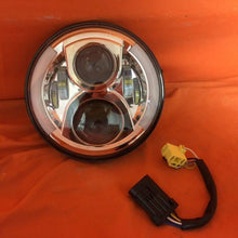 Load image into Gallery viewer, 7&quot; DAYMAKER 2014  Touring Softail Halo Chrome LED Light Bulb Headlight Motorcycle Harley Road King Street Glide Softail Harness