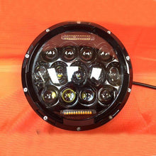 Load image into Gallery viewer, 7&quot; DAYMAKER 75W BLACK Projector HID LED Light Bulb Headlight Motorcycle Harley