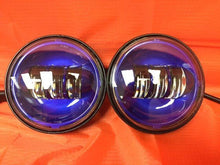 Load image into Gallery viewer, 4.5&quot; Auxiliary DAYMAKER BLUE Spot Passing HID LED Fog Lights Bulb Motorcycle Harley AUX PAIR 4-1/2&quot;