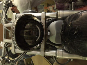 Honda VTX 1300 / 1800 C / R / S - 5 3/4" DAYMAKER Chrome HID LED Light Bulb Headlight Motorcycle 5.75" Mount