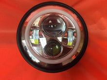 Load image into Gallery viewer, 7&quot; DAYMAKER Yamaha Royal Star Venture CHROME with WHITE Halo Projector HID LED Light Bulb Headlight Motorcycle