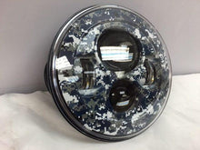 Load image into Gallery viewer, 7&quot; DAYMAKER Replacement Blue Camo Design Projector HID LED Light Bulb Headlight Motorcycle Harley
