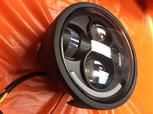 5 3/4" DAYMAKER Yamaha Star Roadliner Stratoliner XV1900A BLACK Projector HID LED Light Bulb Headlight Motorcycle