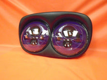 Load image into Gallery viewer, DUAL 7&quot; PURPLE DAYMAKER LED ROAD GLIDE Light Bulb Headlight Motorcycle Harley Bezel