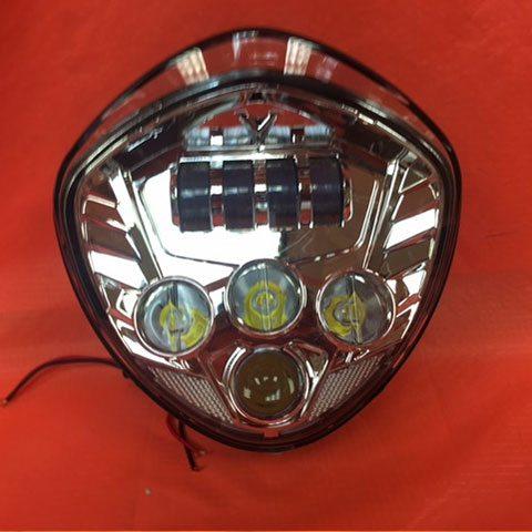 Victory Cross Country DAYMAKER With bottom Halo Chrome Projector HID LED Light Bulb Headlight Motorcycle