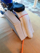 Load image into Gallery viewer, Honda VTX 1800 / 1300 6&quot; Extended Stretched Out &amp; Down Bags Rear Fender Right Side Cut Out Onlly - No lids