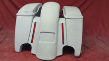 Load image into Gallery viewer, Harley Davidson 4.5&quot; Extended Stretched Saddlebags With LED Light Fender With Lids - 2014 Model Style Bags