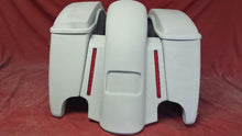 Load image into Gallery viewer, Harley Davidson 4.5&quot; Extended Stretched Saddlebags With LED Light Fender With Lids - 2014 Model Style Bags
