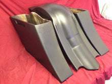 Load image into Gallery viewer, Harley Davidson 6&quot; Extended Stretched Saddlebags Out &amp; Down Bags Custom Rear Fender No Cut Outs - PROMO