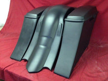 Load image into Gallery viewer, Harley Davidson 6" Extended Saddlebags Out &amp; Down Bags Lids &amp; Custom Rear Fender No Cut Outs - PROMO