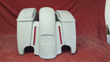Load image into Gallery viewer, Harley Davidson 4.5&quot; Extended Stretched Saddlebags With LED Light Fender With Lids - 2014 Model Style Bags