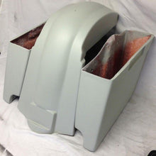 Load image into Gallery viewer, Harley Davidson 6&quot; Softail Heritage Extended Stretched Saddlebags No Lids Fender Dual Cut Outs