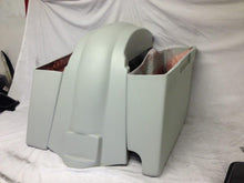 Load image into Gallery viewer, Harley Davidson Softail Heritage 4&quot; Extended Stretched Saddlebags No Lids Fender Right Cut Out
