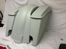Load image into Gallery viewer, Harley Davidson 6&quot; Softail Heritage Extended Stretched Saddlebags Lids Fender Dual CutOuts
