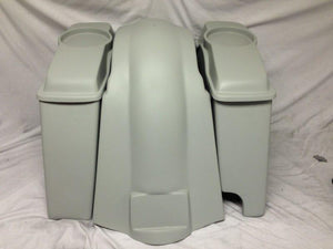 Harley Davidson Heritage Softail 4" Extended Saddlebags 6.5" Speaker Lids Fender Right Cutout