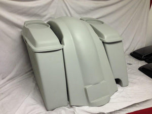 Harley Davidson Heritage Softail 4" Extended Saddlebags 6.5" Speaker Lids Fender Right Cutout