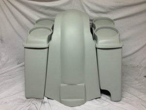 Harley Davidson Heritage Softail 4" Extended Saddlebags 6.5" Speaker Lids Fender Right Cutout