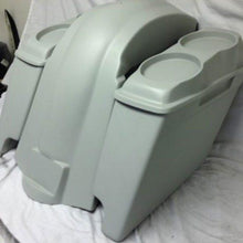 Load image into Gallery viewer, Harley Davidson Heritage Softail 4&quot; Extended Saddlebags Dual 6 X 9 Speaker Lids Fender Dual Cutouts
