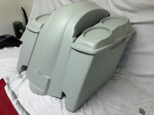 Load image into Gallery viewer, Harley Davidson Heritage Softail 4&quot; Extended Saddlebags Dual 6 X 9 Speaker Lids Fender Dual Cutouts