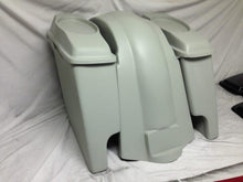 Load image into Gallery viewer, Harley Davidson Heritage Softail 4&quot; Extended Saddlebags Dual 6 X 9 Speaker Lids Fender Dual Cutouts