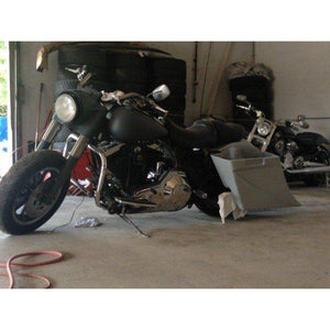 Harley Davidson Bagger 8" Stretched SaddleBags Fender No Cut Outs Recess Plate