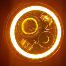 Load image into Gallery viewer, 7&quot; DAYMAKER Black Angel Eye ORANGE HALO HID LED Light Bulb Headlight Motorcycle Yamaha Roadstar 1600 / 1700