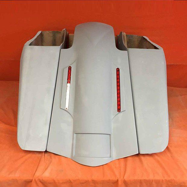 Harley Davidson 2014 – 2018 / 2015 5″ Fifty Five Extended Stretched Saddlebag LED Fender Kit – No Cut Outs No Lids