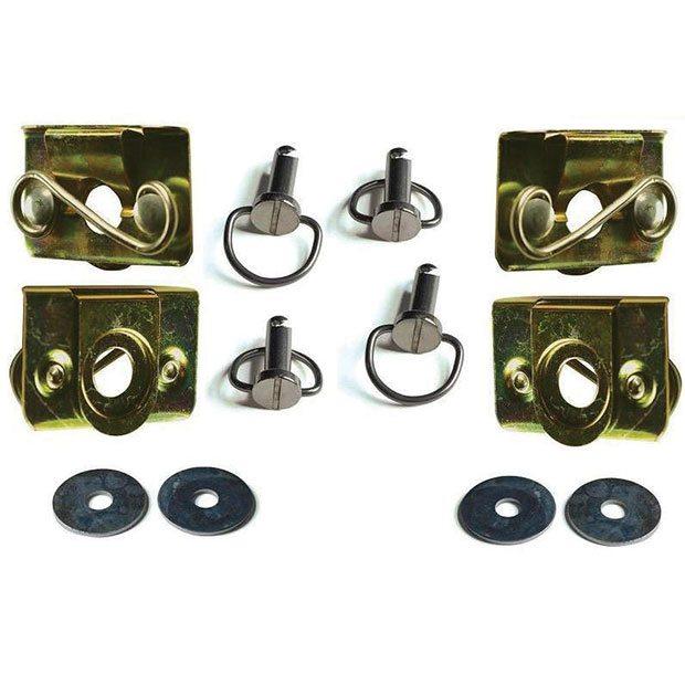 Hard Saddlebag Bail Mounting Hardware Kit, Receptacles, Studs, Pins Replacement Harley Touring FLHT/FLT 93-13 & Softail