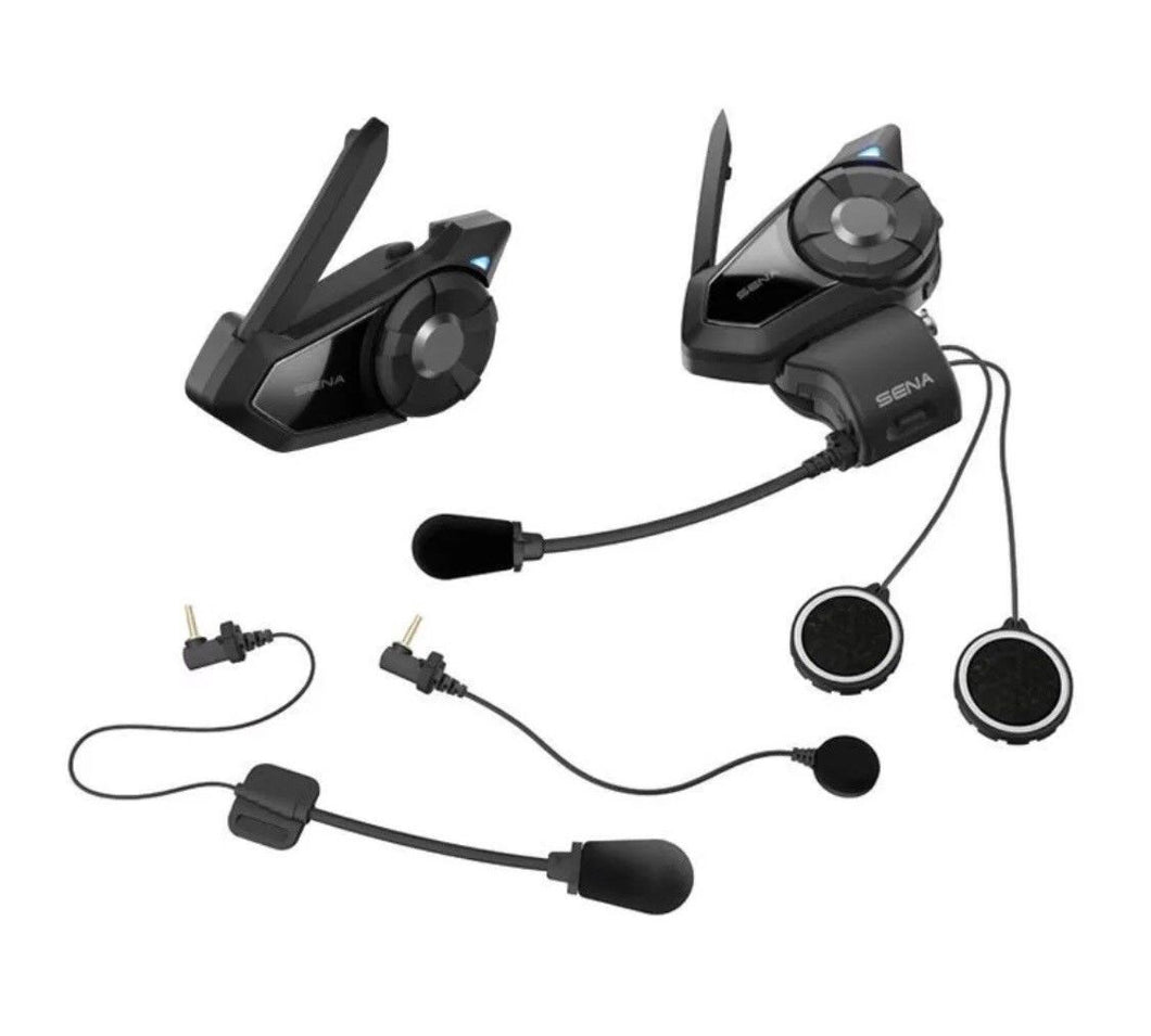 Sena Bluetooth 30K Dual Motorcycle Helmet Headset Communicator Mesh , 30K-01D