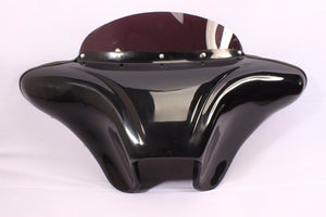 Harley Dyna / Sportster / Wide Glide Motorcycle Headlight Fairing 6.5″ Speaker holes Batwing