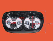 Load image into Gallery viewer, DUAL 5.75&quot; DAYMAKER HID LED Replacement ROAD GLIDE Chrome Light Bulb Headlight Motorcycle Harley Bezel