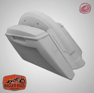 Yamaha Royal Star Venture 5" Stretched Extended Saddlebags No Cut Outs Fender & Lids - Fifty Five