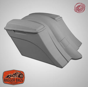 Yamaha Roadstar 1999 - 2007 6" Extended Stretched Out & Down Bags Rear Fender No Cut Outs lids